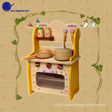 Wooden Play Kitchen Ware Pretend Set Toys